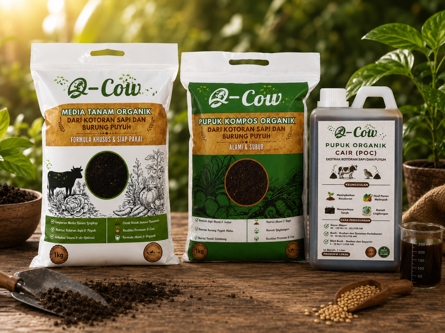 Produk Pupuk Organik Q-Cow